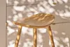 Miliboo - Barhocker aus hellem Holz H65 cm (2er Set) DEMORY Produktbild-Vorschau 2