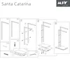 MSV kúpeľňová séria "Santa Catarina" Držiak na uteráky Náhľad obrázku produktu 7