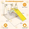 COSTWAY 4 in 1 Indoor Klettergerüst, Spielplatz mit Produktbild-Vorschau 2