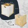 Zusammensteckbare Holzbox 32 cm Weiß Aufbewahrungsbox passend für Kallax und Expedit 4 Stück Produktbild-Vorschau