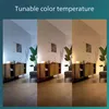 A collage showing the same room with different lighting color temperatures, ranging from cool white to warm yellow. Podgląd zdjęcia produktu