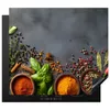 KitchenYeah© Herdabdeckplatte Kräuter - Beton - Gewürze , Produktbild-Vorschau 1