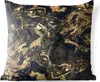 MuchoWow® Outdoor Kissen - Nahaufnahme von Gold mit Produktbild-Vorschau 1