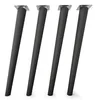 4x sossai Holzfüße Schwarzmatt - schräge Ausführung 45cm Produktbild-Vorschau 2