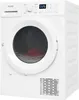 A front view of a white tumble dryer. Produktbild-Vorschau