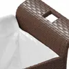 vidaXL Gartenbank mit Kissen Braun 116x46x57 cm Poly Rattan Produktbild-Vorschau 7