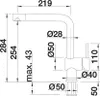 BLANCO LINUS-F, Chrom, 360°, LGA, DVGW, 28,1 cm, 3,5 cm Produktbild-Vorschau 7