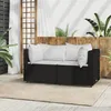 Set salotto da giardino con cuscini Poly Rattan Set di Anteprima dell’immagine prodotto 2