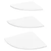 Three white corner shelves of different sizes are displayed on a white background. Produktbild-Vorschau