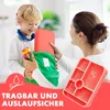Brotdose Kinder mit Fächern,1350ml Lunch Bento Box Produktbild-Vorschau 4