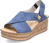 Rieker Damen Sandalen Plateau Keilabsatz 68184, Größe:38 Produktbild-Vorschau 27
