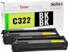 Kompatibler Toner Schwarz Doppelpack für Lexmark C3224dw Produktbild-Vorschau 1