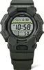 A close-up, front-facing studio shot of a green Casio G-Shock digital watch against a white background. Produktbild-Vorschau