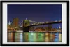 Bild 60x40 MDF-Rahmen, Wandkunst Manhattan bei Nacht Produktbild-Vorschau 1