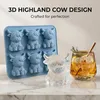 Eiswürfelform Silikon Highland Kuh, 3D Whisky Eiswürfel Produktbild-Vorschau 3