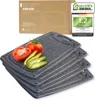 EXITOSO Planches à déjeuner - set de 4 - plastique, lavable Voir les images du produit 1