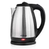 A stainless steel electric kettle with a black base and handle, on a white background. Anteprima dell’immagine prodotto