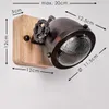 Biati »Biati« verstellbare Wandlampe, Metall/Holz/Glas, Produktbild-Vorschau 3
