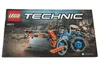 The cover of a LEGO Technic instruction manual showing a bulldozer. Produktbild-Vorschau
