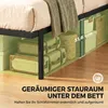 HOMCOM Bettgestell 90x200cm Metallbett 35,5cm Hohe Produktbild-Vorschau 5
