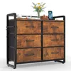 Commode HOKEEPER, commodes à 6 tiroirs en tissu, meuble de Voir les images du produit 1