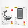 Two product packaging boxes for a car charger. Produktbild-Vorschau