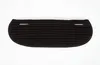 A black saddle pad with ribbed texture and two small openings on a white background. Anteprima dell’immagine prodotto