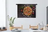 MuchoWow® Wandteppich Wandbehang Pizza - Gemüse - Kräuter - Produktbild-Vorschau 4