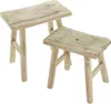2 Holz-Hocker "Rustikal" im Antik Stil, Blumenständer, Produktbild-Vorschau 3