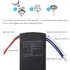 Diagram showing how to install a ceiling fan remote control receiver and the wiring connections. Podgląd zdjęcia produktu