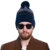 Wintermütze Bommelmütze Beanie mit Fleece gefüttert Warme Produktbild-Vorschau 2