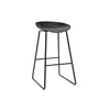 A black bar stool with metal legs is shown against a white background. Produktbild-Vorschau