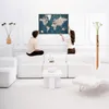 Hochwertige Canvas Weltkarte mit Kork-Pinnwand - 70x50 cm - Produktbild-Vorschau 2