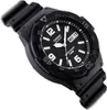 A black Casio watch with a black strap is shown against a white background. Voir les images du produit