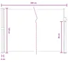 vidaXL Markiza boczna rozkładana, szara, 500 x 120 cm, Podgląd zdjęcia produktu 8