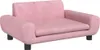 vidaXL Detská pohovka ružová 70x45x33 cm Velvet Náhľad obrázku produktu 1