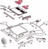 Lüftungsgitter Schiebedach Beige kompatibel für Mercedes C Produktbild-Vorschau 5