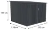 Garaż rowerowy Fornorth na cztery rowery 203 x 198 x 157 Podgląd zdjęcia produktu 4