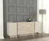 Sideboard Veyron mit 4 Türen in beiger Granit Optik und Produktbild-Vorschau 3