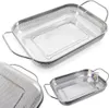 Küchensieb, Grillschale aus Stahl, ANETT 43x25x9cm ORION Produktbild-Vorschau 7
