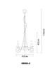 Globo Lighting závěsné svítidlo kovová staromosaz, kabel Náhled obrázku produktu 2