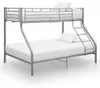 vidaXL Rám patrové postele Grey Metal 140x200 cm/90x200 cm Náhled obrázku produktu 7