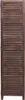 A full-frame shot of a brown wooden room divider with horizontal slats. Podgląd zdjęcia produktu