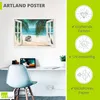 ARTland Poster Fensterblick - Karibik Größe: 130x90 cm Produktbild-Vorschau 3