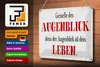 Blechschild Spruch 30x20cm genieße den Augenblick Leben Produktbild-Vorschau 4
