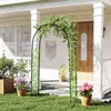 Outsunny Rosenbogen Torbogen aus Stahl, Gartenbogen für Produktbild-Vorschau 2