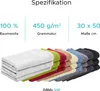 Kinderhandtuch Bella Blau 30 x 50 cm, 100% Baumwolle Produktbild-Vorschau 3