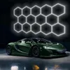 MasterLED Hexagon LED Deckenleuchte Werkstattlampe 14L Set Produktbild-Vorschau 6