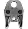 A close-up, front-facing view of a metal pressing tool. Voir les images du produit
