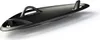 A black plastic sled on a white background. Produktbild-Vorschau